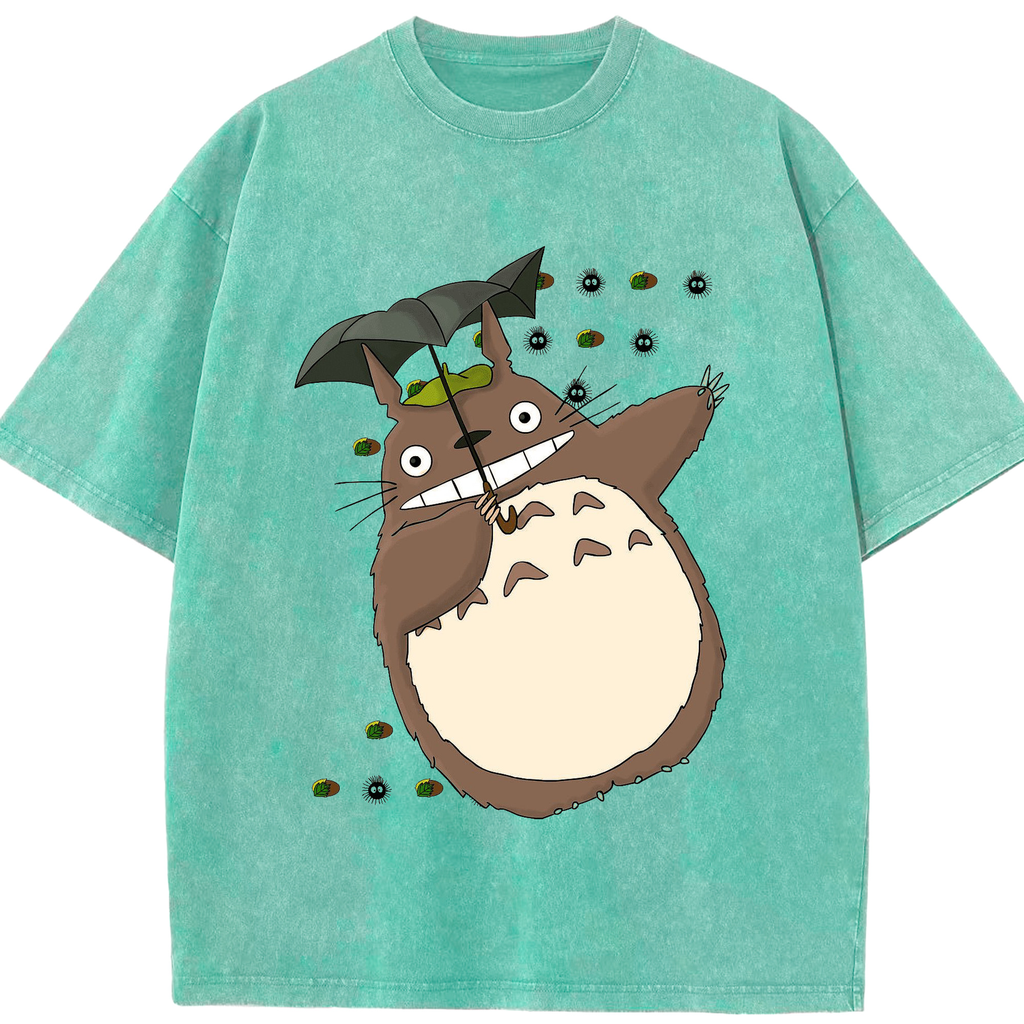 （画像用） となりのトトロ 草壁メイ 草壁サツキ My Neighbor Totoro Satsuki Kusakabe Mei Kusakabe 綿100% ヴィンテージ風 半袖Tシャツ（フロントプリント）
